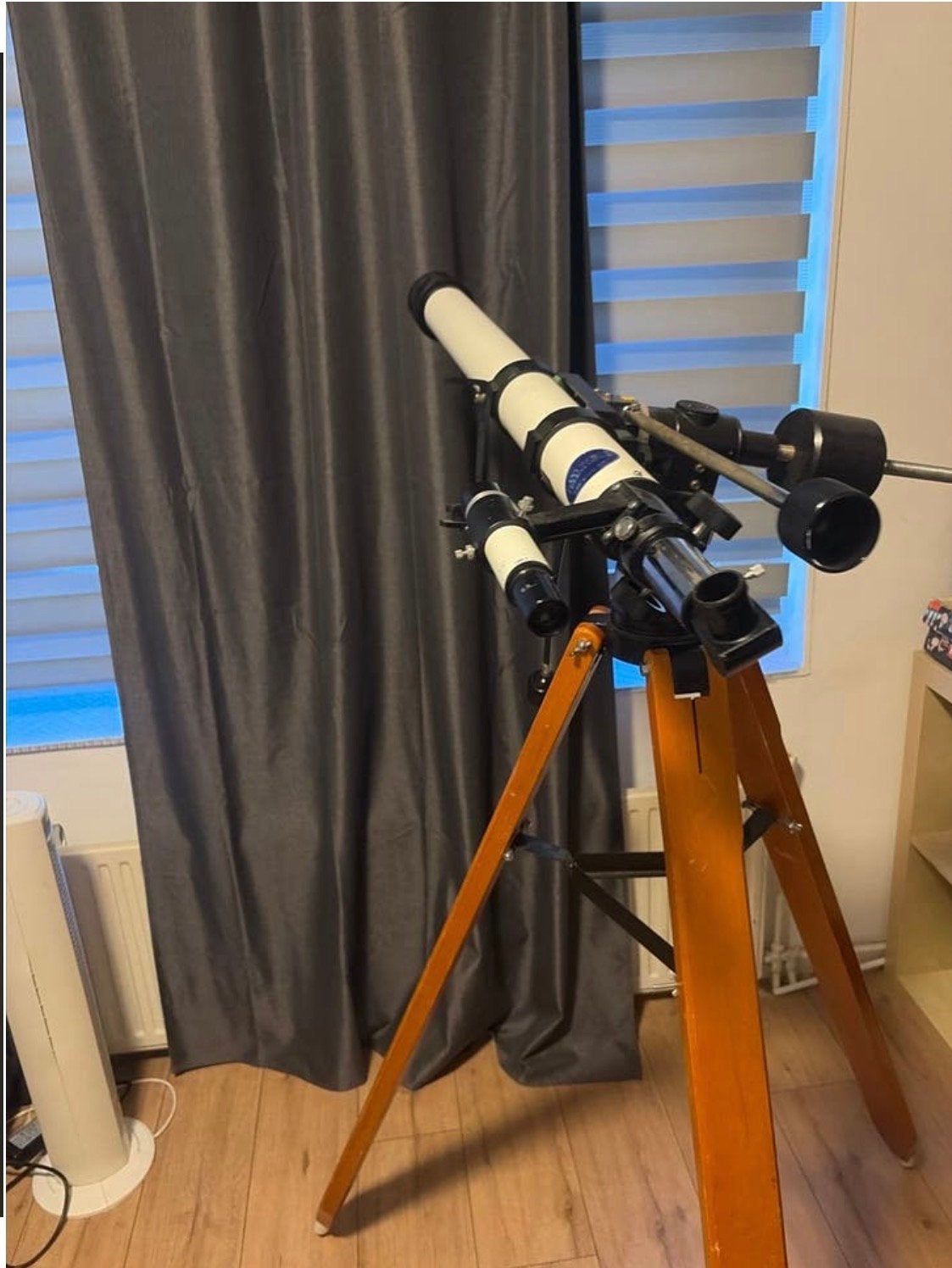 Vintage ganymedes Telescoop met Statief en Accessoires, Audio, Tv en Foto, Optische apparatuur | Telescopen, Gebruikt, Lenzentelescoop (refractor)
