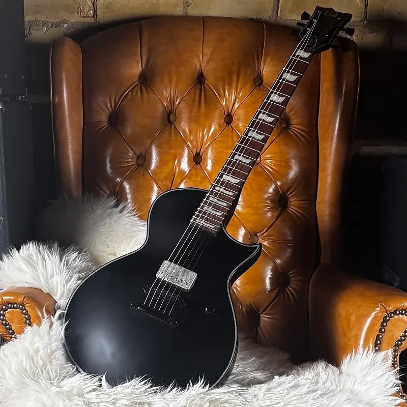 ESP LTD Eclipse EC-201 Black Satin aan 60% van de prijs, Ophalen of Verzenden, Zo goed als nieuw, Solid body, Overige merken