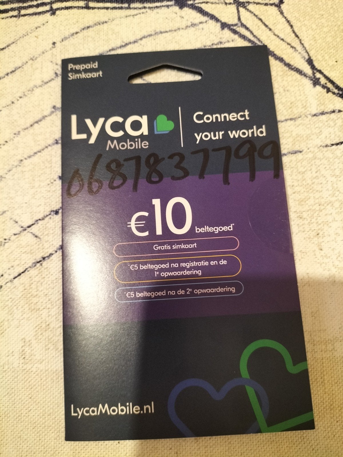06. 87 83 77 99 top nummer Lyca 0687837799 Gratis Verzending, Ophalen, Nieuw, KPN, Simkaart
