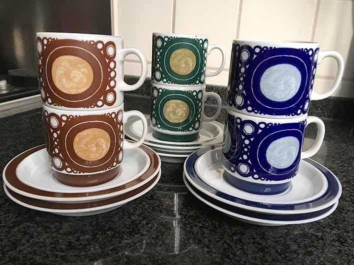 Vintage Retro Mosa Maastricht kop en schotel x 6 - Nieuw, Huis en Inrichting, Keuken | Servies, Overige materialen, Nieuw, Ophalen of Verzenden