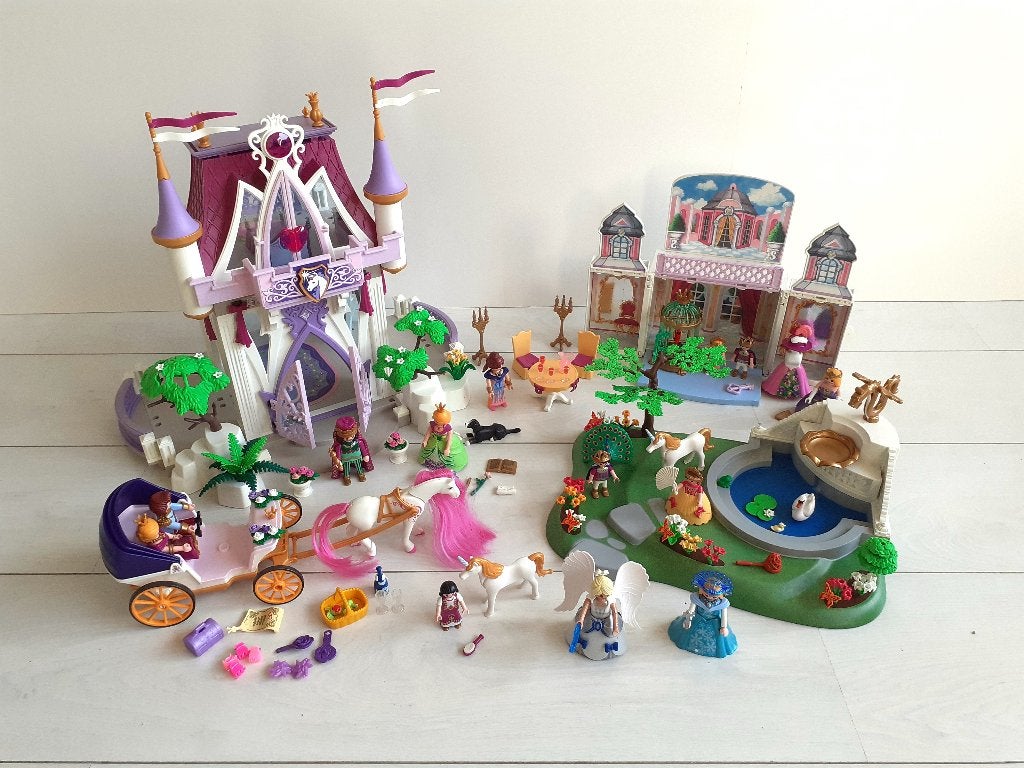 Grote prinsessen set 5474 kristallen paleis + 8 extra sets, Gebruikt, Complete set, Ophalen of Verzenden, Princess