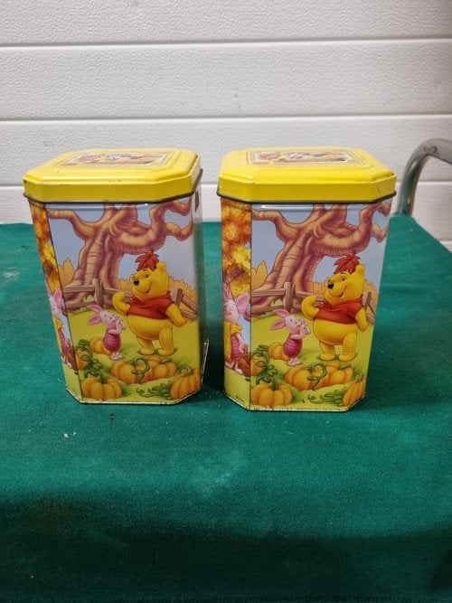 blikken winnie the pooh  2 stuks, Verzamelen, Ophalen of Verzenden