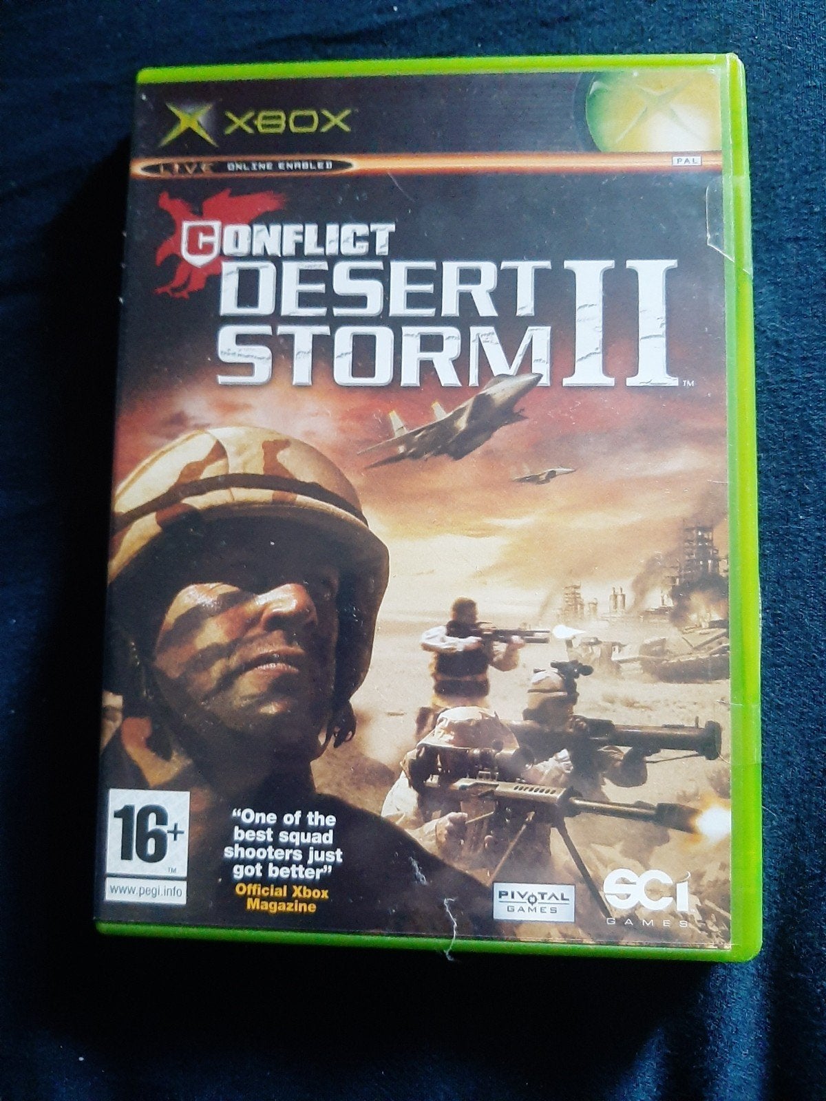 X box desert storm 2, Ophalen, Gebruikt, Shooter, 3 spelers of meer