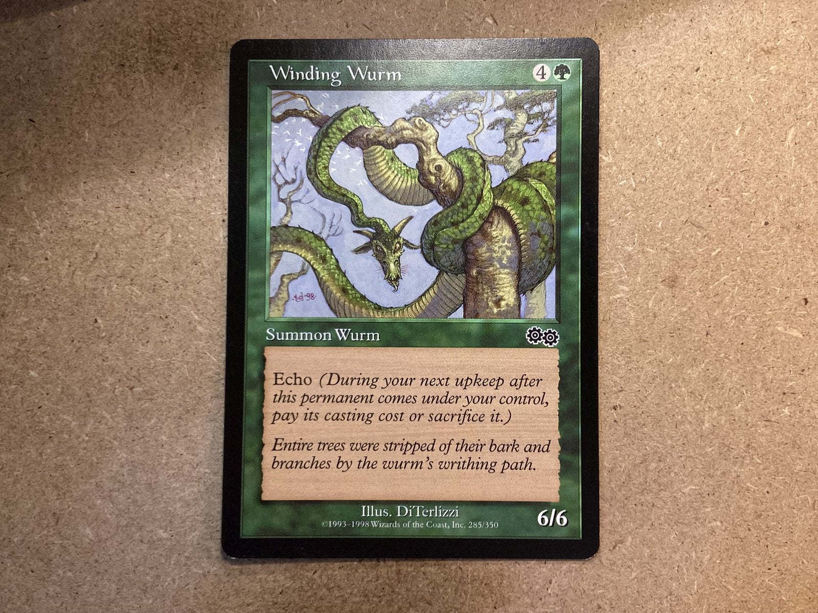 1x Winding Wurm [285/350] (Excellent), Ophalen of Verzenden, Zo goed als nieuw, Losse kaart