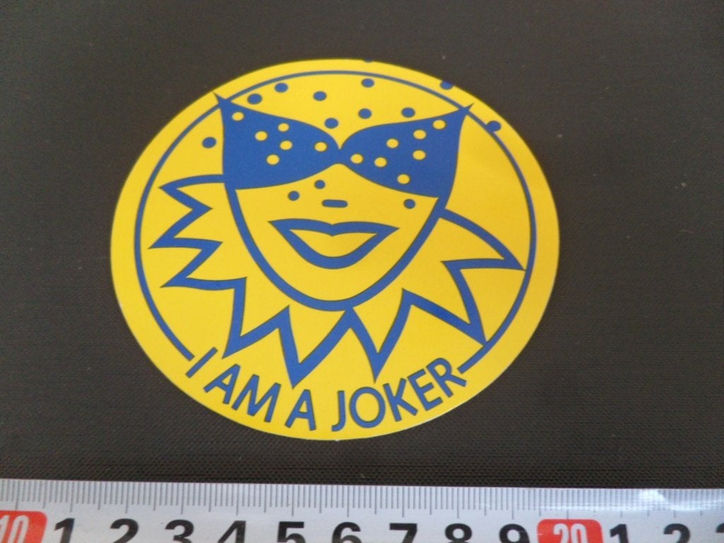 sticker I am a joker *, Ophalen, Zo goed als nieuw