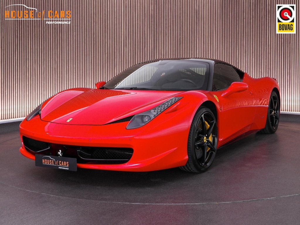 Ferrari 458 Italia 4.5 V8 |Rosso Scuderia|dealer onderhouden, Auto's, Ferrari, Gebruikt, Bedrijf, 2 stoelen, Geïmporteerd