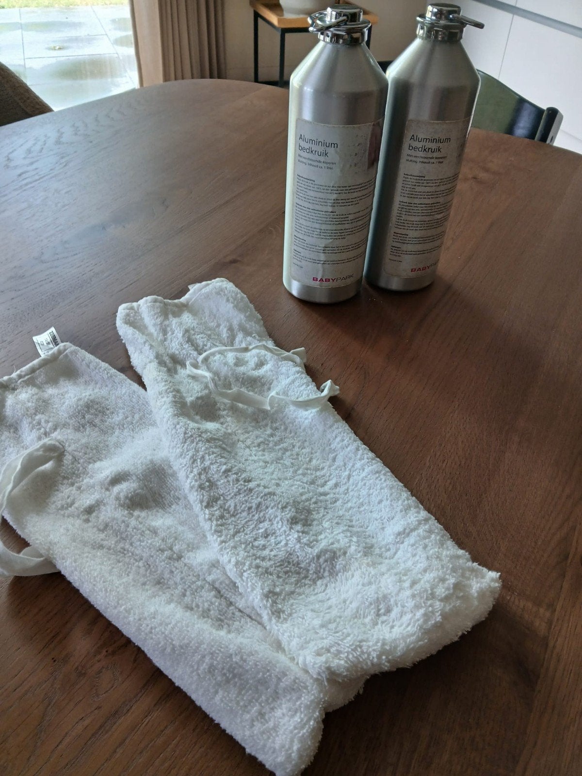 2 baby kruiken met zak, Ophalen, Zo goed als nieuw, Overige typen