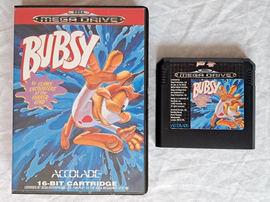 Bubsy - SEGA Mega Drive, Spelcomputers en Games, Games | Sega, Gebruikt, Mega Drive, Platform, 1 speler, Vanaf 12 jaar, Eén computer