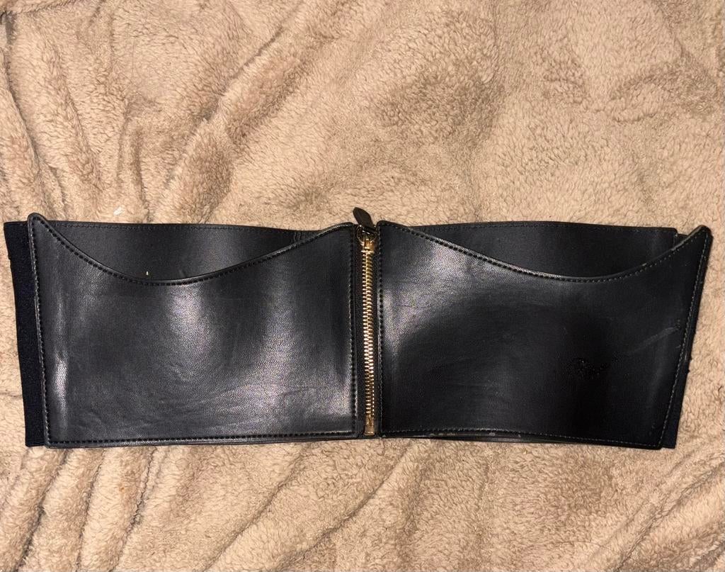 Corset riem, 5 cm of meer, Zwart, 90 tot 100 cm, Tailleriem