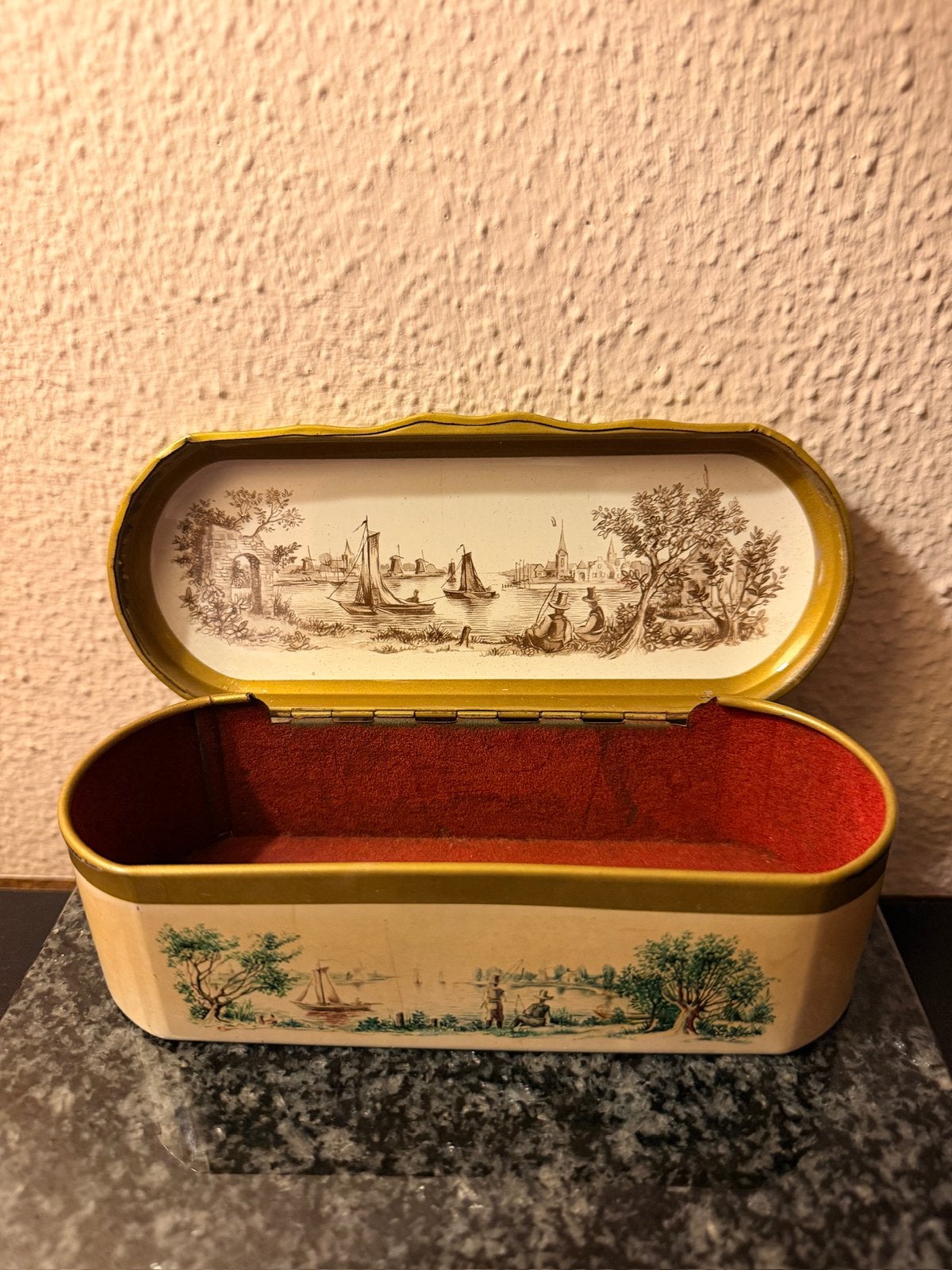 Mooie vintage lepel blik, Verzamelen, Blikken, Ophalen, Zo goed als nieuw, Overige