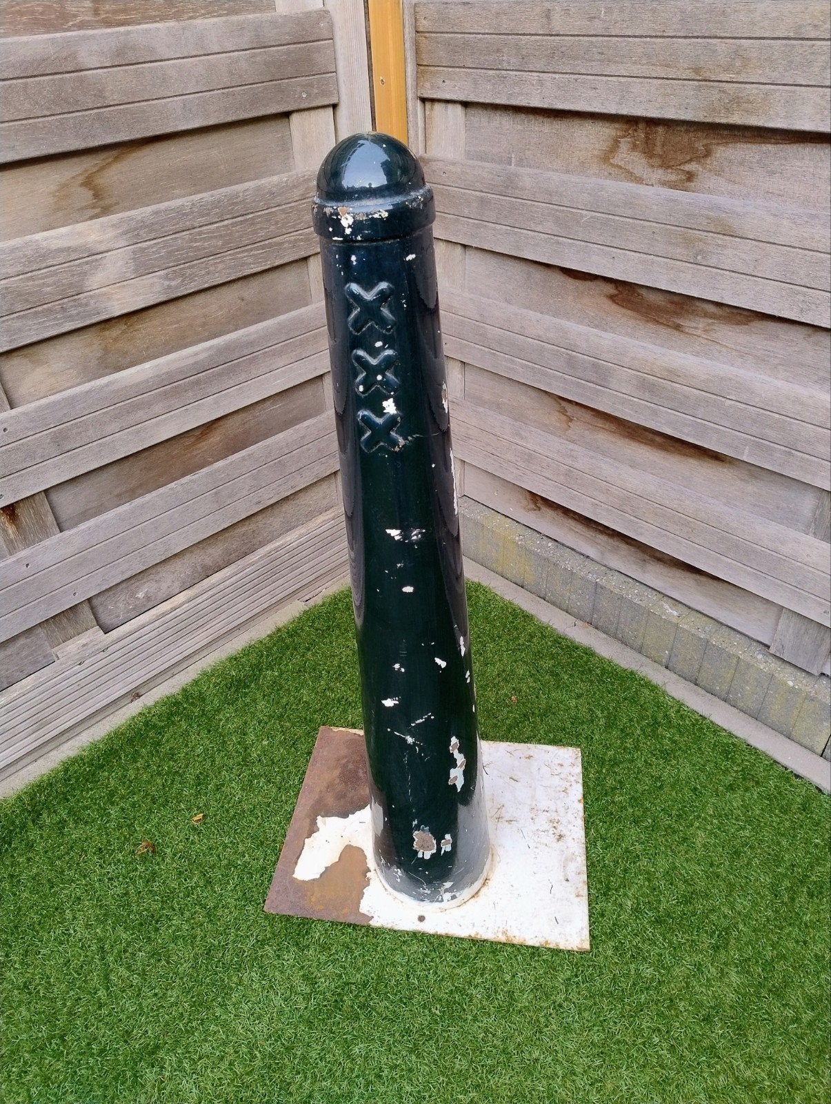 amsterdammertje amsterdams paaltje 106 cm hoog zwart, Ophalen, Gebruikt