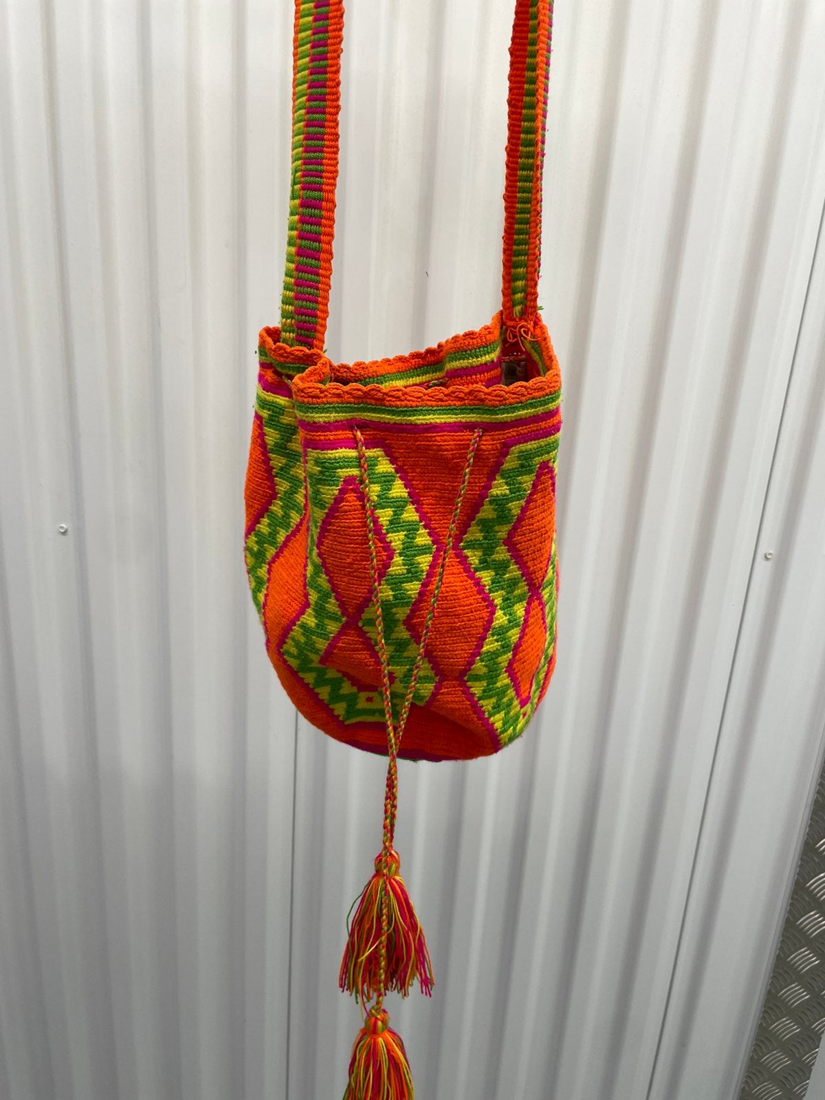 WAYUU Mochilla handtas, Ophalen of Verzenden, Gebruikt, Oranje, Schoudertasje