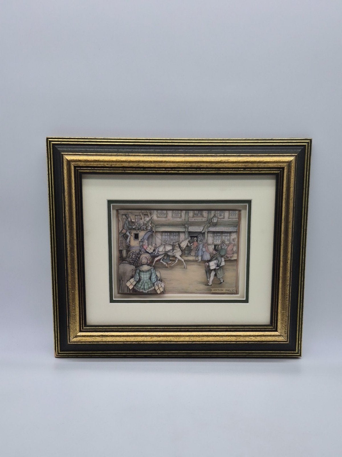 Prachtig ingelijst werk van Anton Pieck, Ophalen of Verzenden