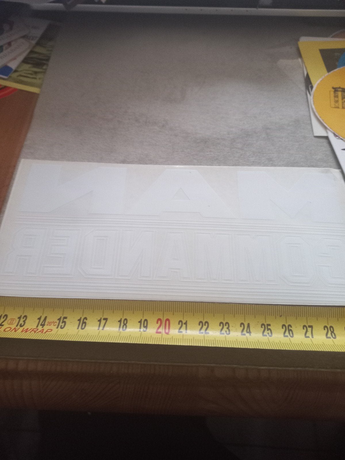 Witte MAN F2000 sticker - 20 cm breed, Ophalen of Verzenden
