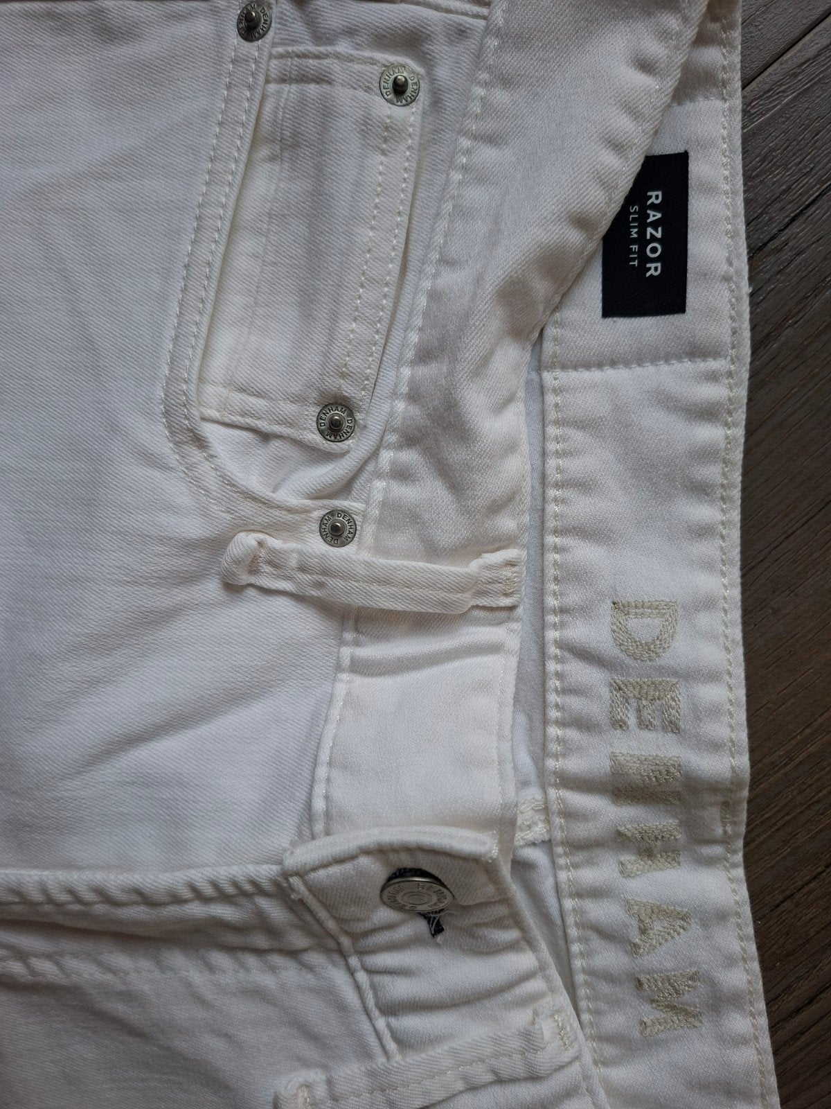 DENHAM Razor slimfit jeans W31 L32, Wit, Nieuw, W32 (confectie 46) of kleiner, Ophalen of Verzenden