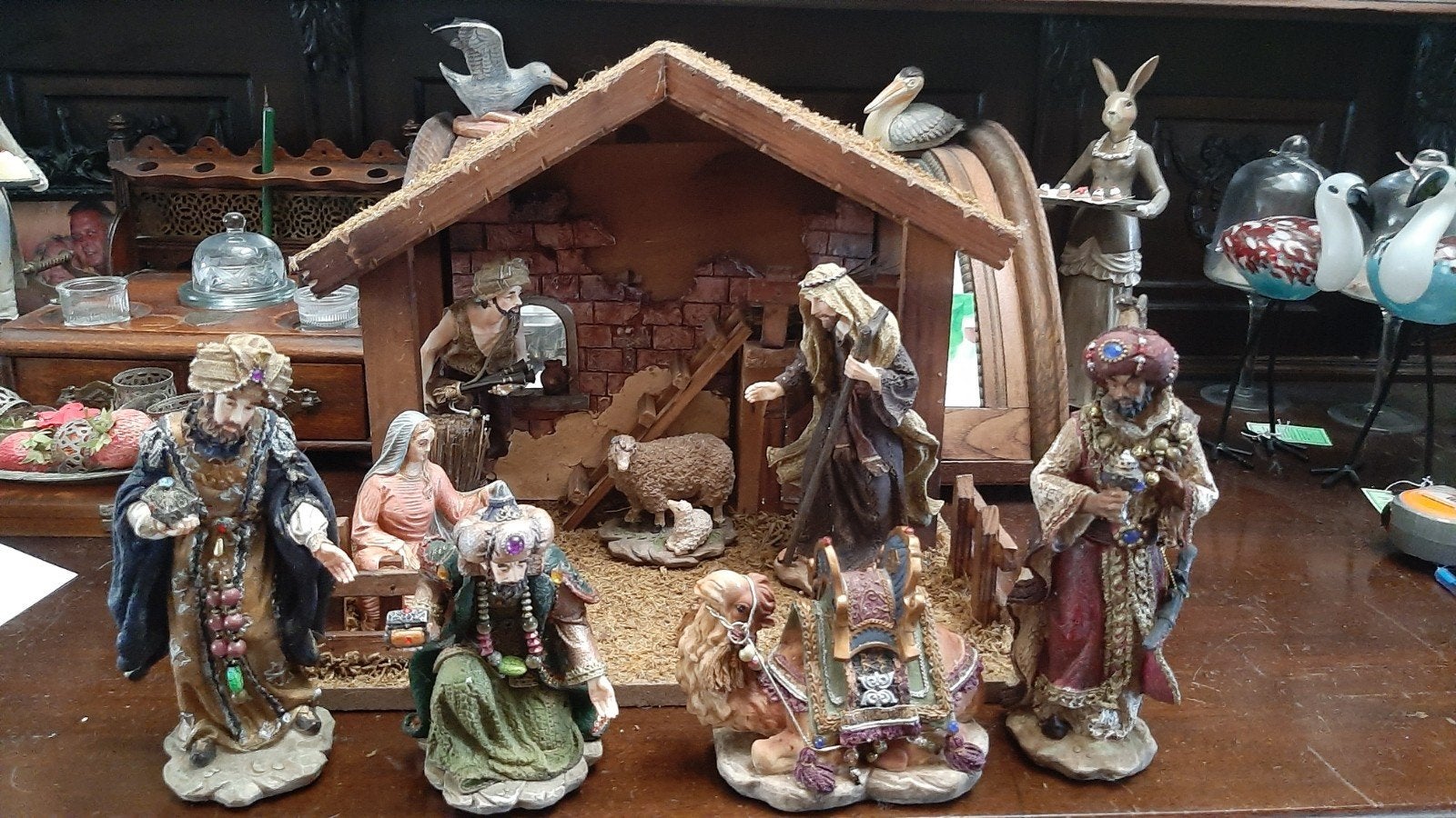 kerststal vintage brocante, Diversen, Ophalen of Verzenden