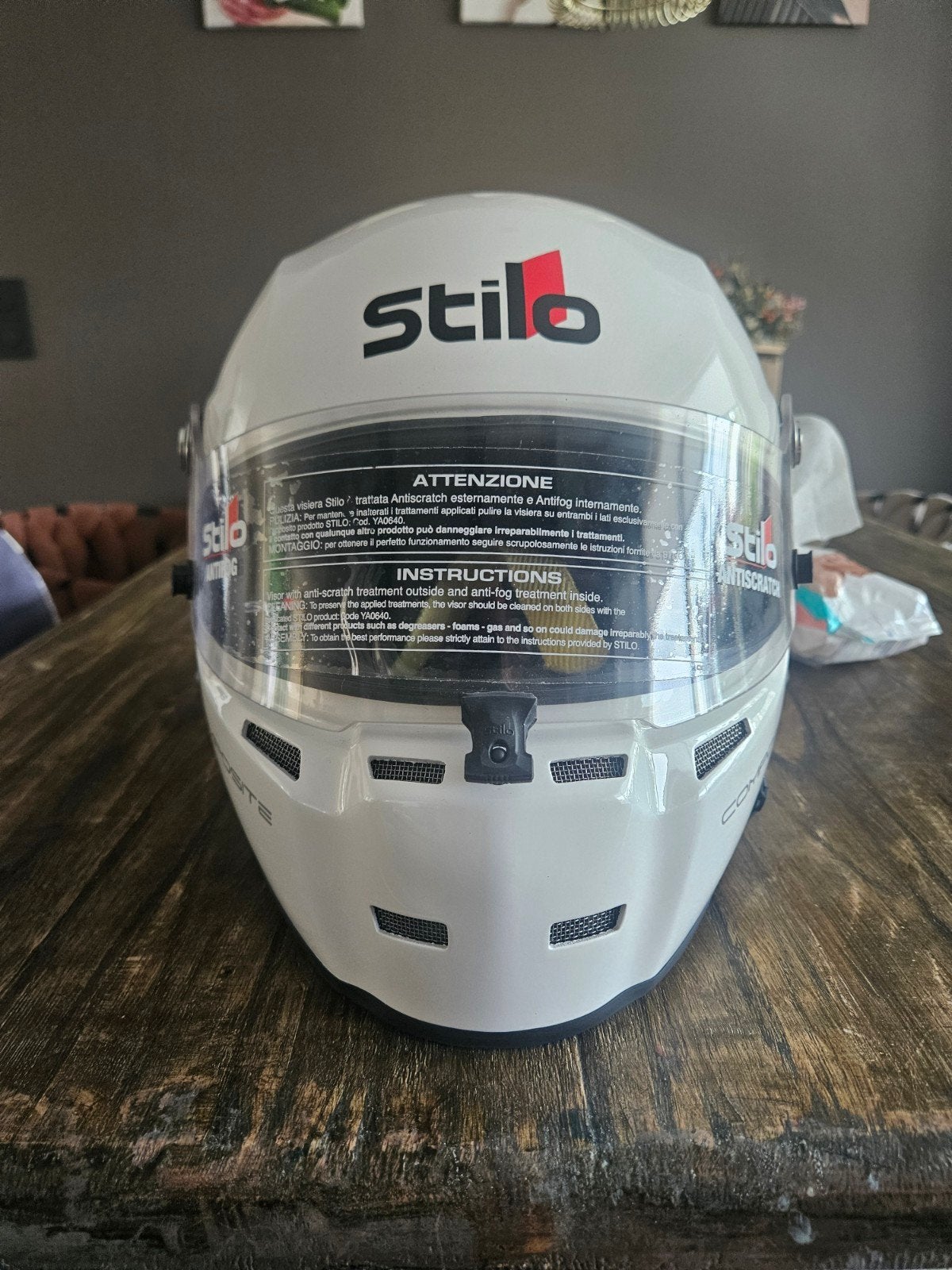 Stilo st5 composiet autosport/karthelm maat 57, Motoren, Kleding | Motorhelmen, M, Integraalhelm, Tweedehands, Ophalen