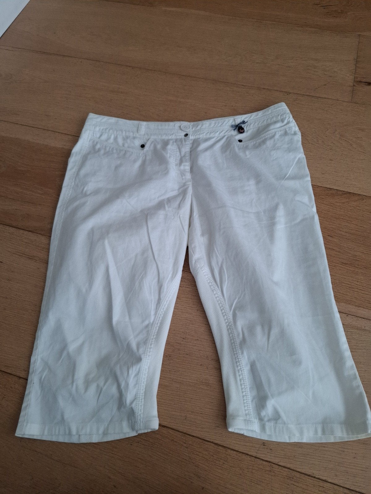 Marc Cain witte driekwart broek maat xxl, Marc Cain, Wit, Maat 46/48 (XL) of groter, Ophalen of Verzenden