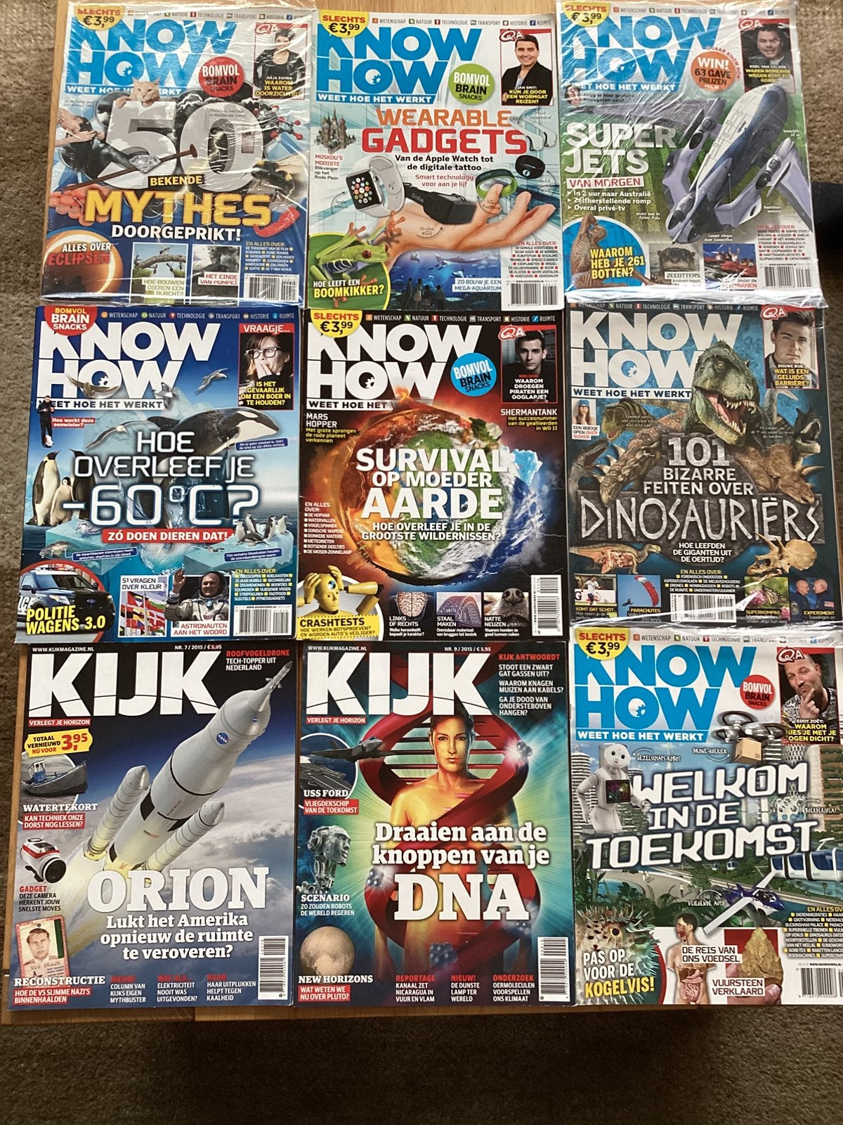 9 boekjes kijk en knowhow , nieuw, Verzenden, Nieuw, Wetenschap en Natuur
