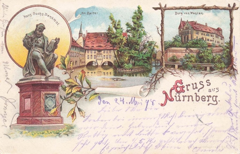 702-157-041 Nürnberg, Verzenden, Voor 1920, Duitsland