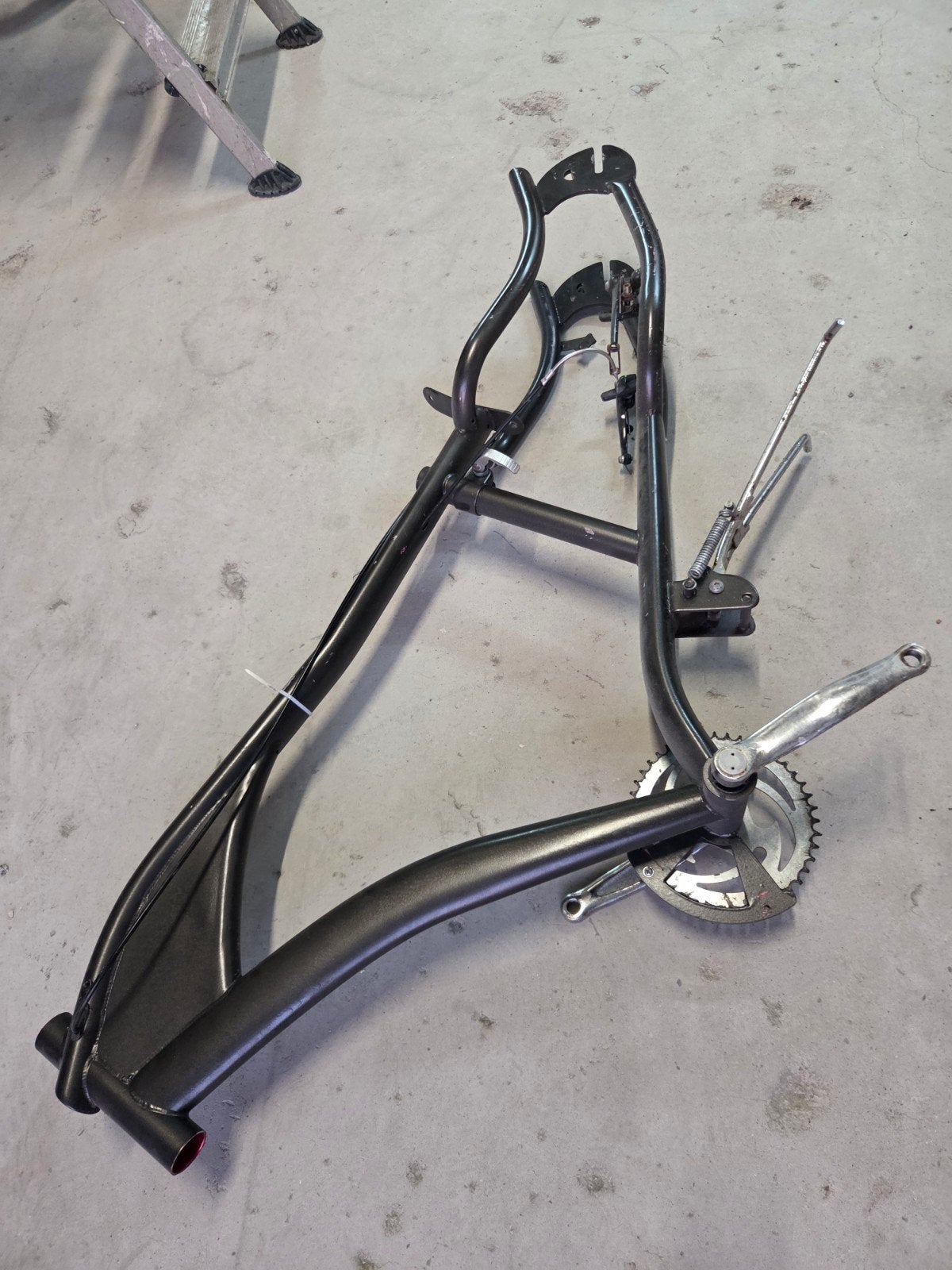 groot chopper frame met trapas standaard en rem, Ophalen of Verzenden, Gebruikt, Frame, Staal