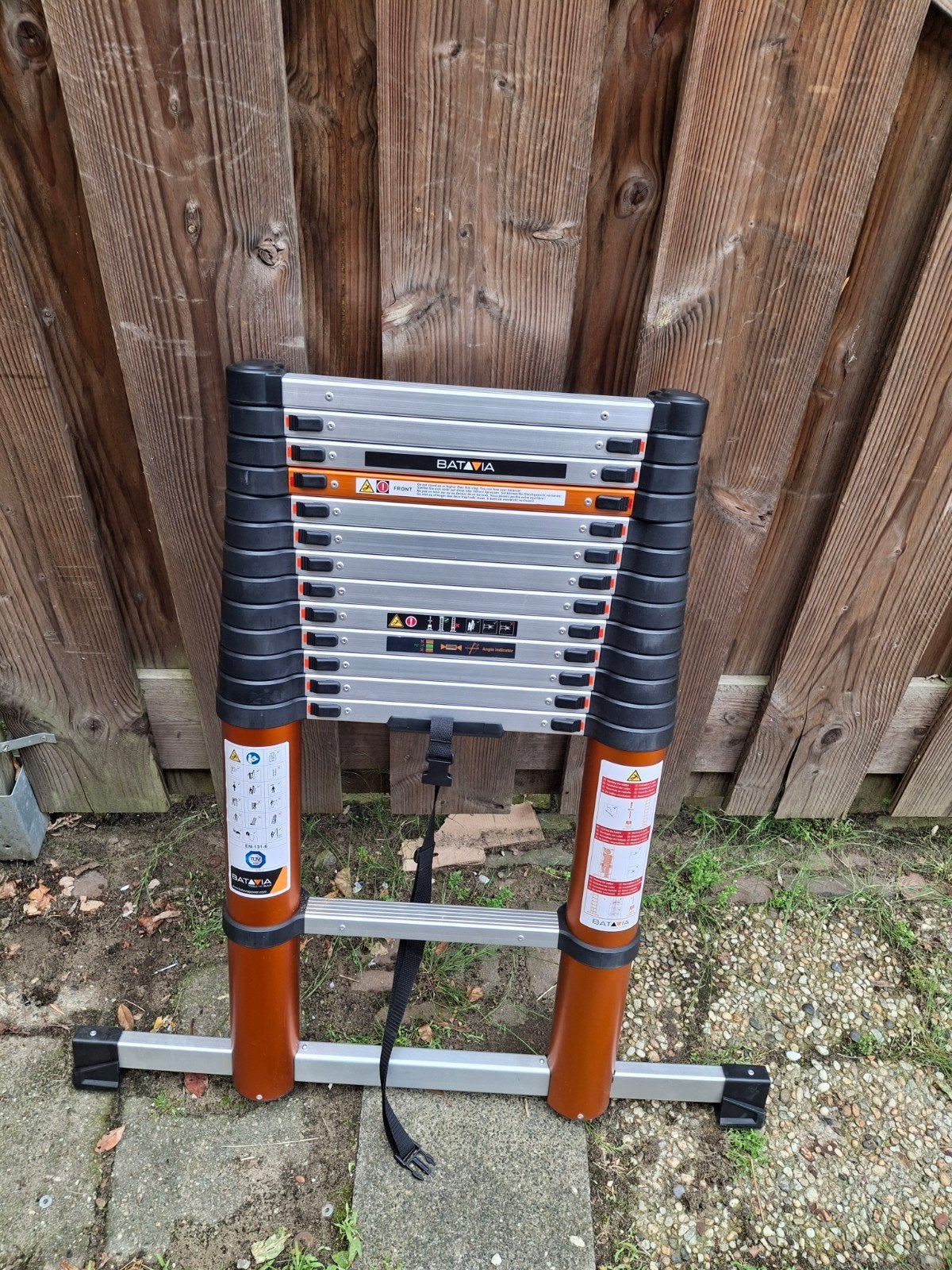 Batavia opvouwbare ladder - 3.8m - Zo goed als nieuw, Doe-het-zelf en Verbouw, Batavia, Onbekend, Ophalen of Verzenden, Zo goed als nieuw