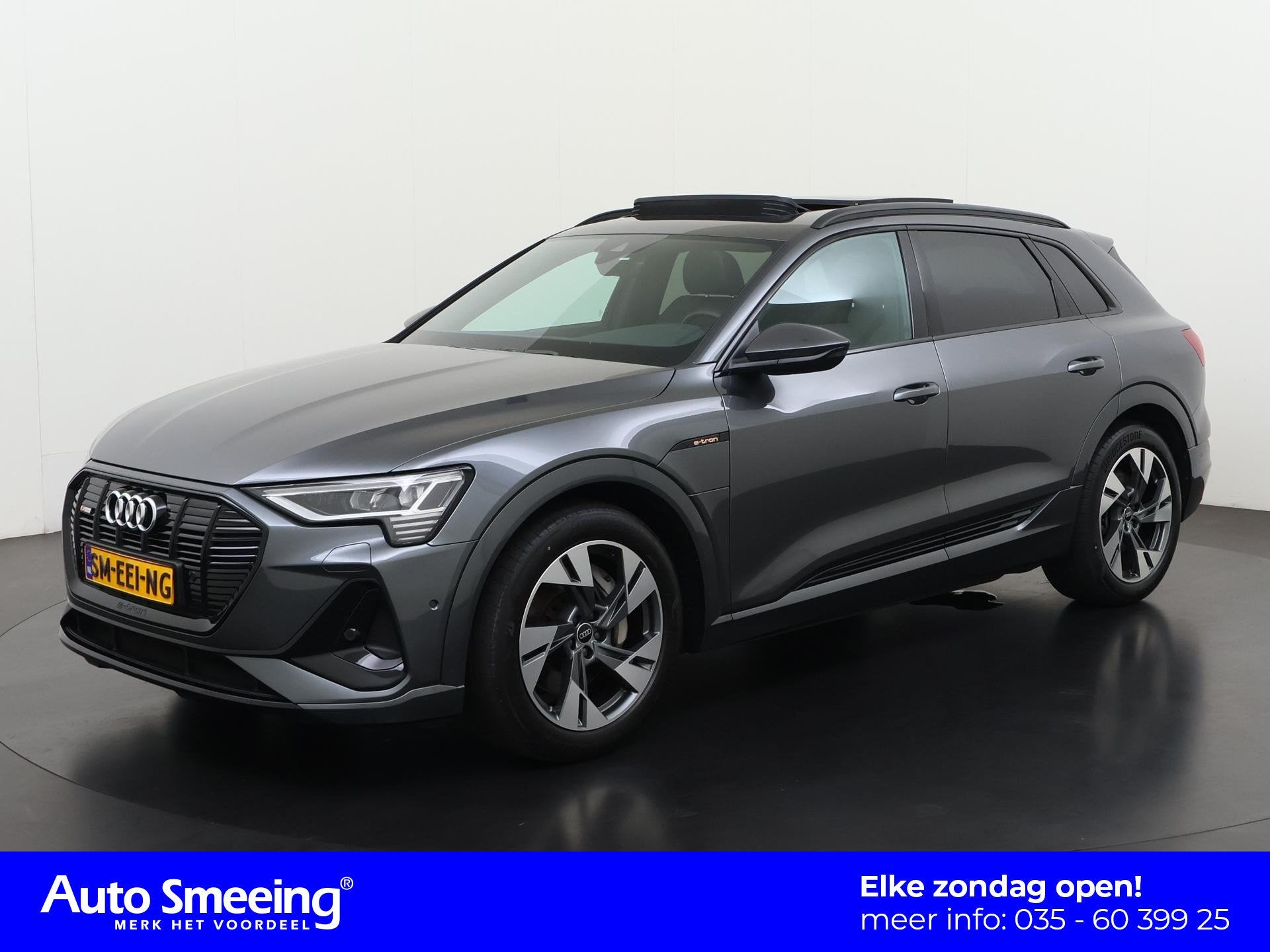 Audi e-tron 55 quattro S edition 95 kWh | Panoramadak | Trek, Auto's, Automaat, 95 kWh, Leder en Stof, Vierwielaandrijving