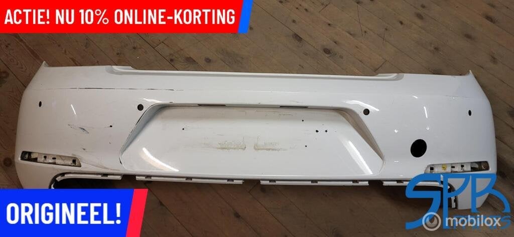 VW BEETLE 5C ACHTERBUMPER 4x PDC 5C5807421D 2011-2018 BUMPER, Gebruikt, Volkswagen, Ophalen of Verzenden, Volkswagen
