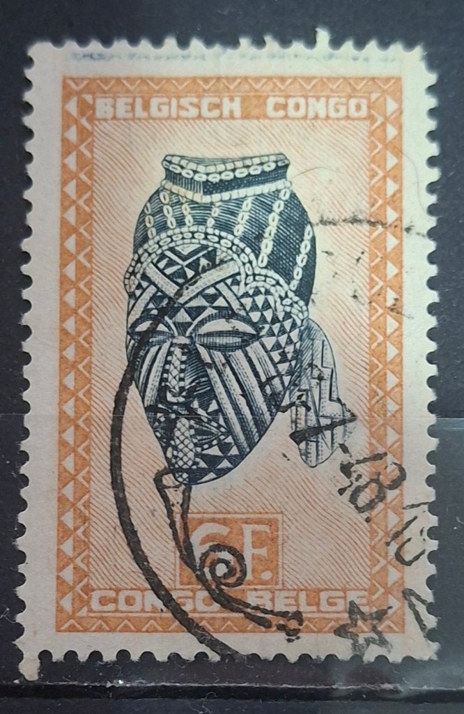 Belgisch Congo Postzegel (B3-P13), Ophalen of Verzenden, Overige landen, Gestempeld