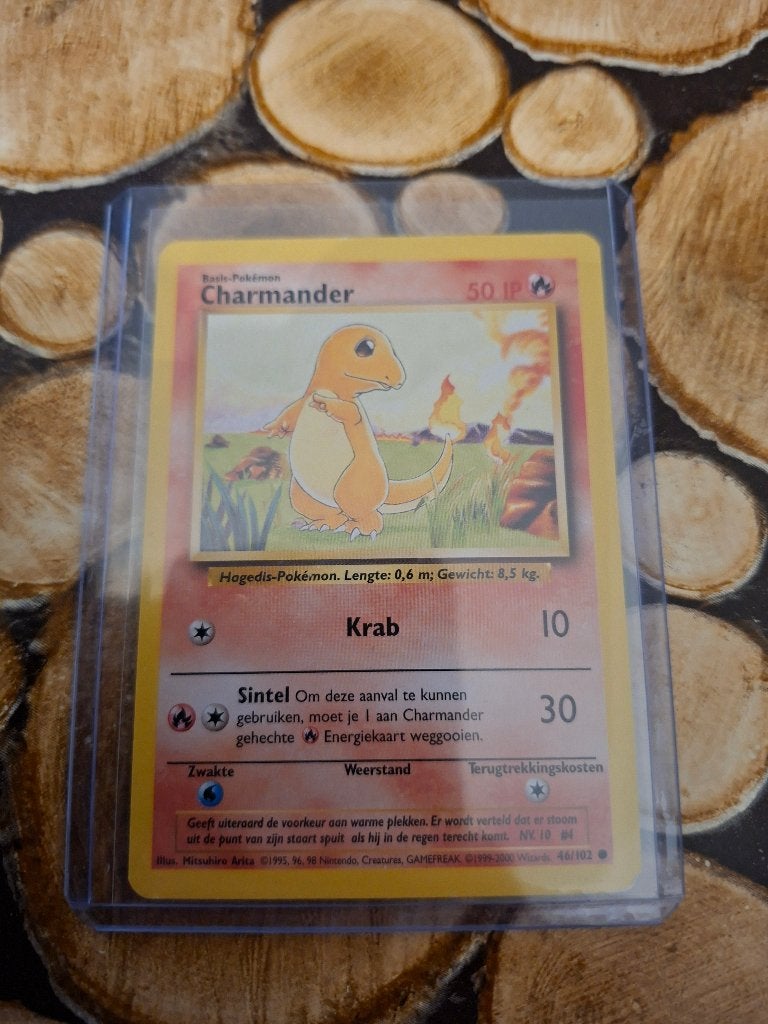 Pokemon charmander, Hobby en Vrije tijd, Ophalen of Verzenden, Zo goed als nieuw, Losse kaart