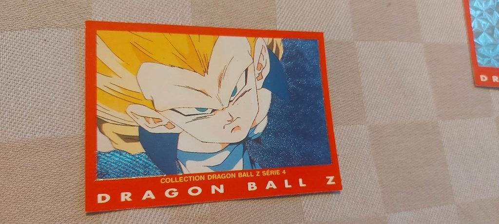 dragonball z kaart red line shiny Gotenks fusion face, Ophalen of Verzenden, Nieuw, Losse kaart