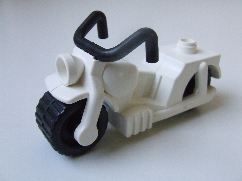 Witte Duplo motorfiets (oud model), Ophalen of Verzenden, Gebruikt, Duplo