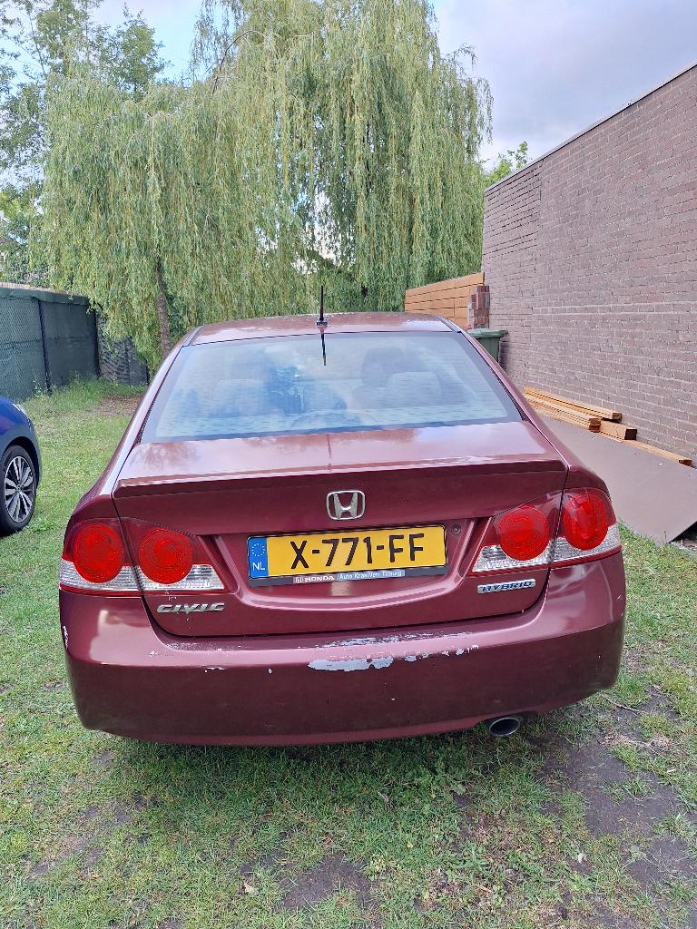 Honda Civic 1.3 Vtec Hybrid 4DR C-tr. 2007 Rood, Auto's, Honda, Particulier, Civic, Airconditioning, Automatische klimaatregeling