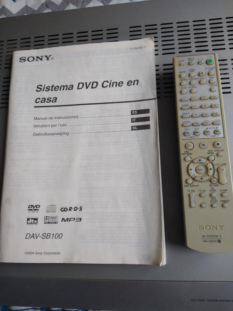 Sony DAV-SB100 home theater systeem, Ophalen, Gebruikt, 5.1-systeem, Sony