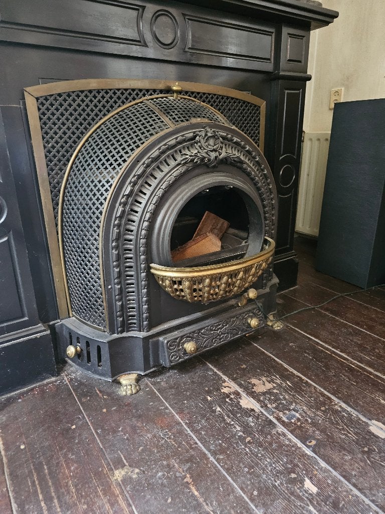 Antieke inbouw haard, Ophalen