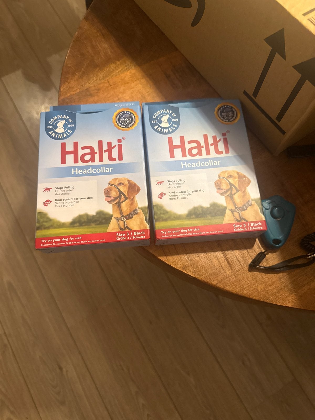 Anti trek band hond, Ophalen