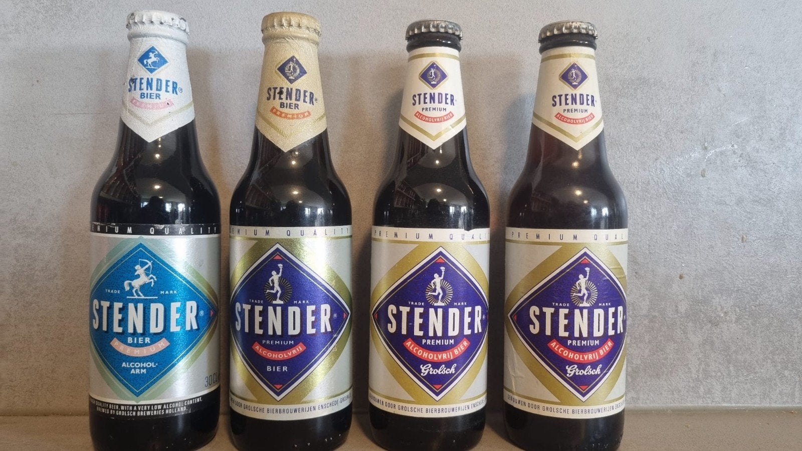 4x Stender, alcoholarm & vrij - Grolsche Brouwerij, Ophalen of Verzenden, Zo goed als nieuw, Flesje(s), Overige merken