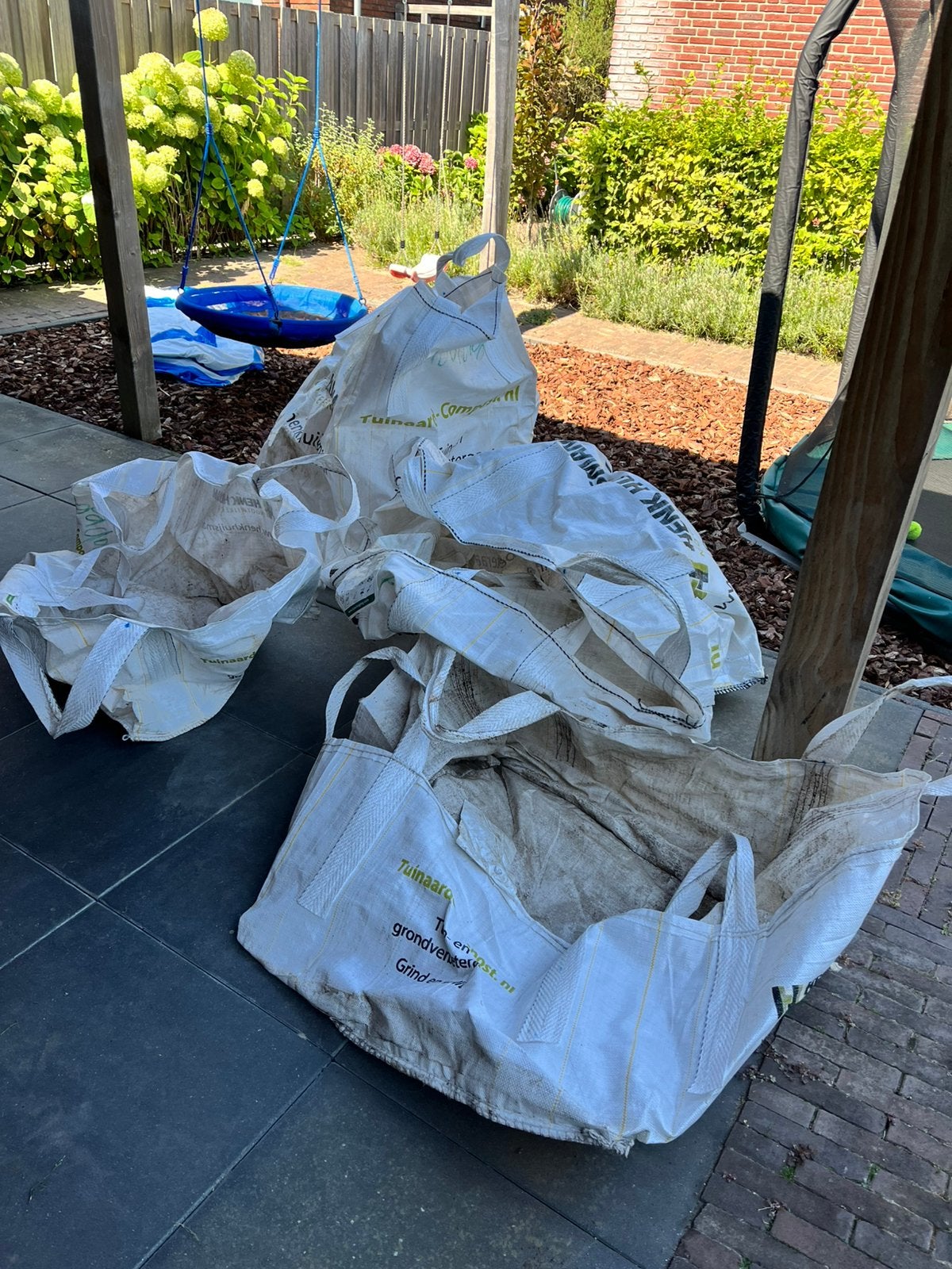 Gratis big bag leeg 2x 1000 liter en 2x 500 liter, Tuin en Terras, Ophalen, Zo goed als nieuw