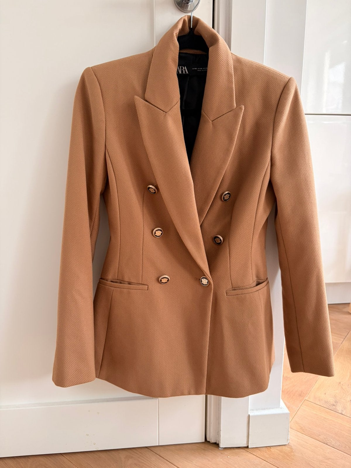 Blazer XS Zara, Ophalen of Verzenden, Zo goed als nieuw, Maat 34 (XS) of kleiner, Bruin