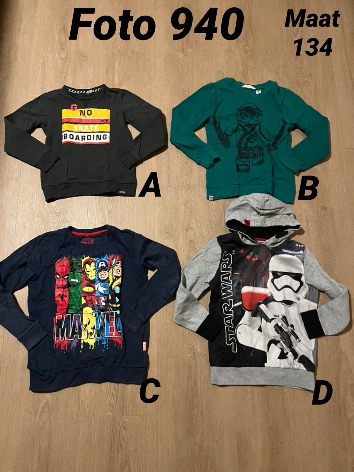 Trui jongen maat 134 / 140 zgan *foto 940*, Kinderen en Baby's, Ophalen of Verzenden, Zo goed als nieuw, Jongen, Shirt of Longsleeve