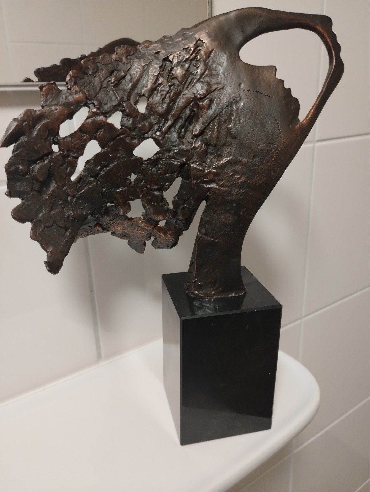 Bernadette Leijdekkers bronzen beeld "visie op de toekomst", Ophalen of Verzenden