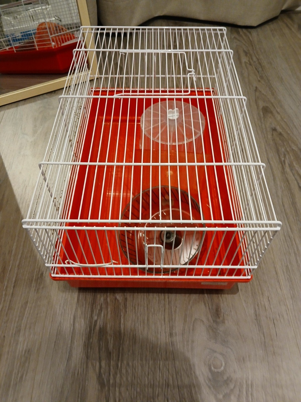 Knaagdierhok plastic rood, Dieren en Toebehoren, Ophalen, 110 cm of meer, Zo goed als nieuw, 90 cm of meer