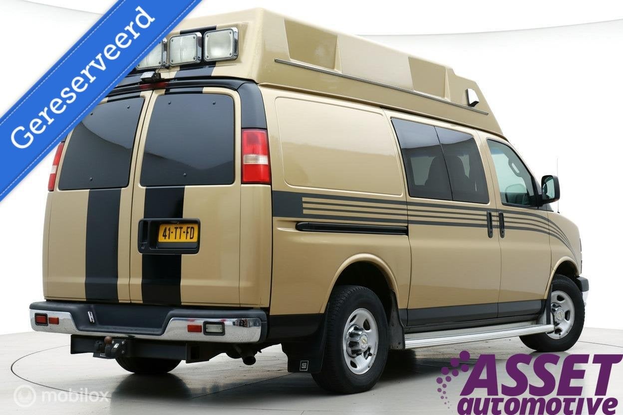 Chevrolet Chevy Van 6.0 V8 LPG | professionele camperombouw, Buscamper of Camperbus, 300 Renaissance Center, Detroit, MI 48265, Verenigde Staten (USA)