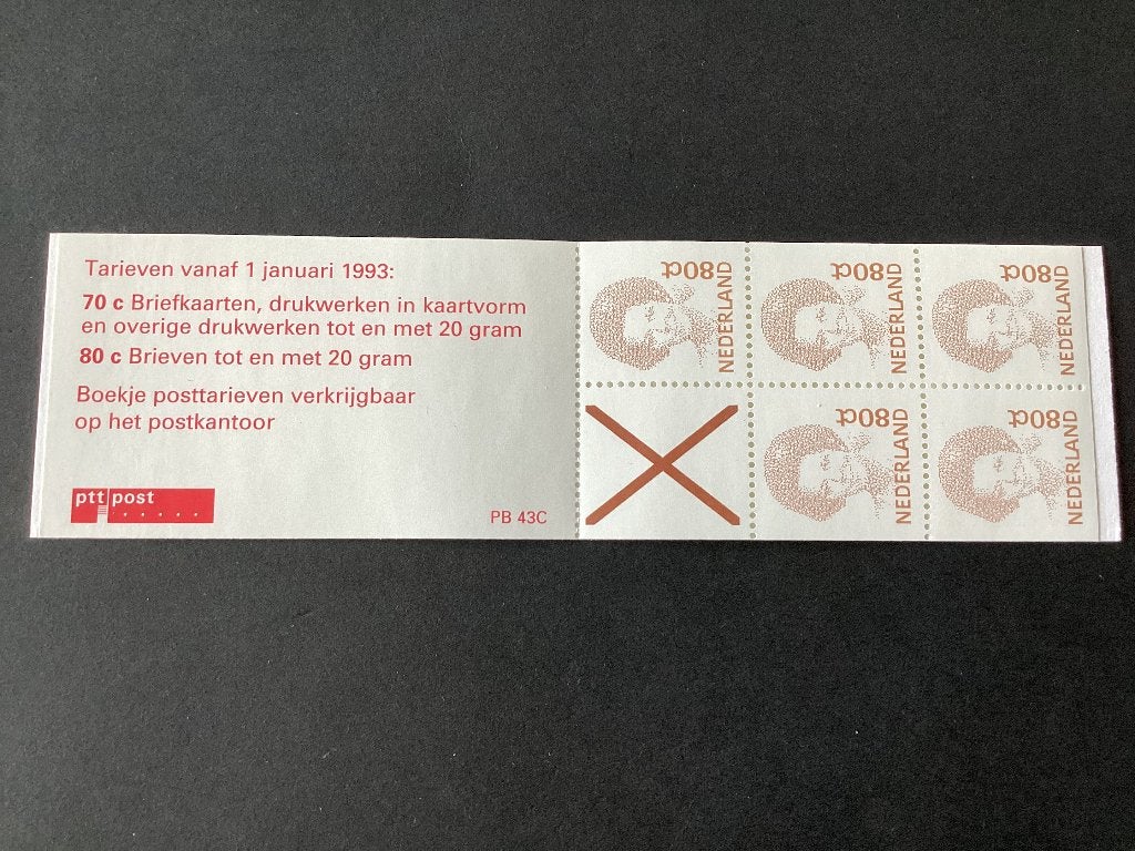 1993, Postzegelboekje 43c, Postzegels en Munten, Postzegels | Nederland, Verzenden, Na 1940, Postfris