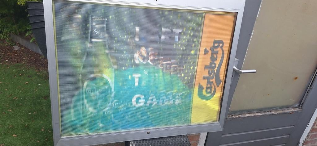 Carlsberg bier reclamebord bewegend (27426), Ophalen, Gebruikt, Reclamebord, Plaat of Schild, Overige merken