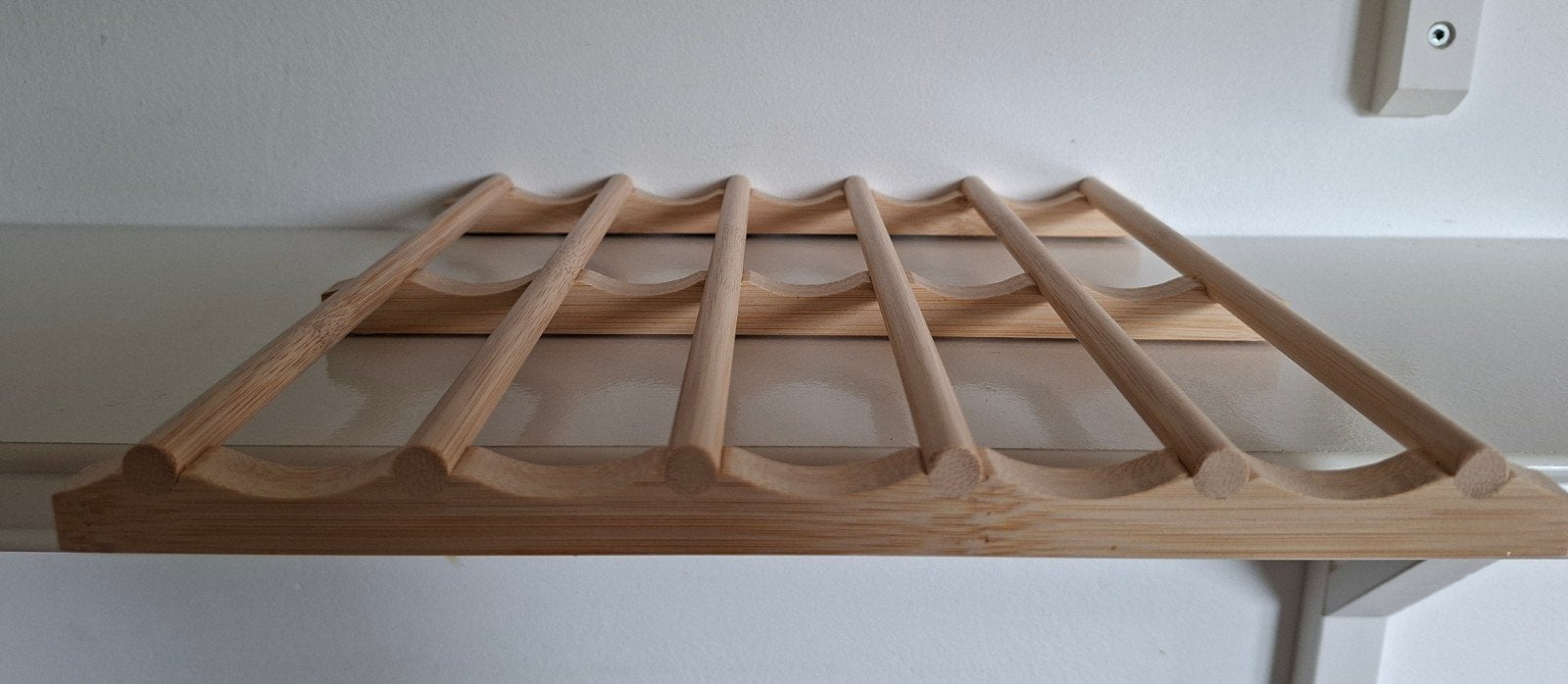 IKEA VARIERA Flessenrek Bamboe - Zo goed als nieuw, 5 tot 15 flessen, Ophalen of Verzenden, Zo goed als nieuw, Minder dan 50 cm