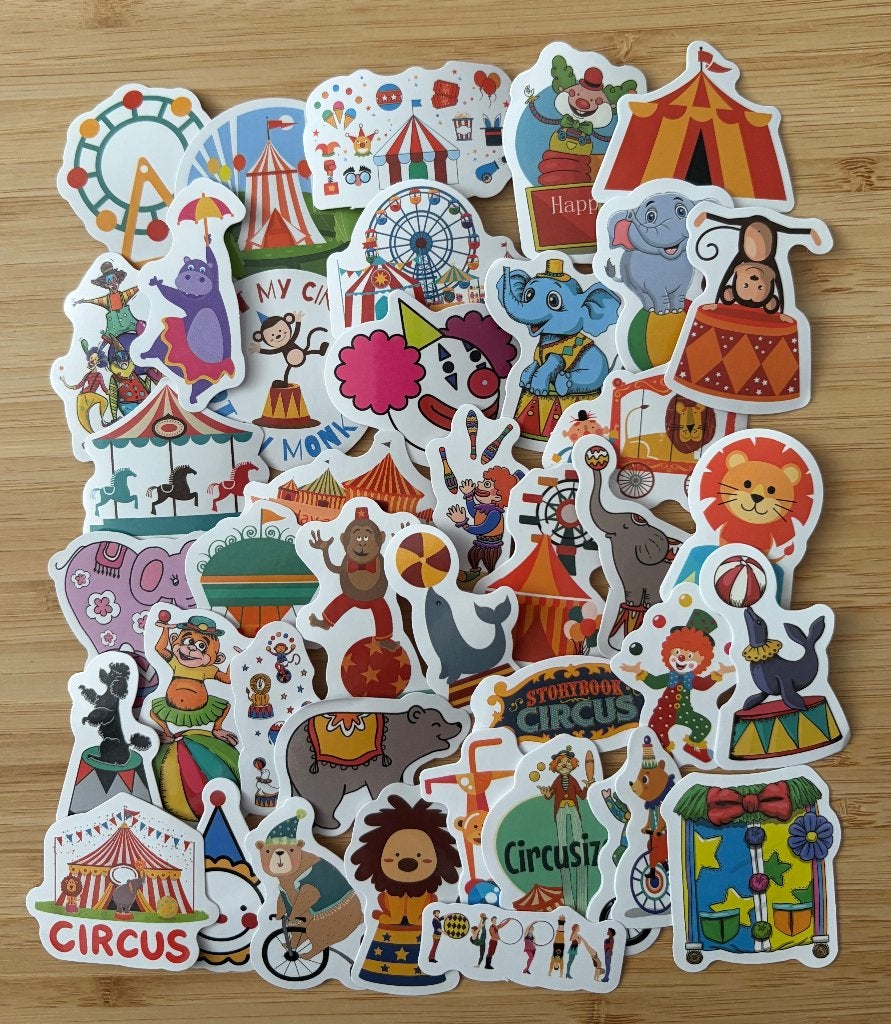 Circus stickers, Verzenden, Nieuw, Meerdere stickers