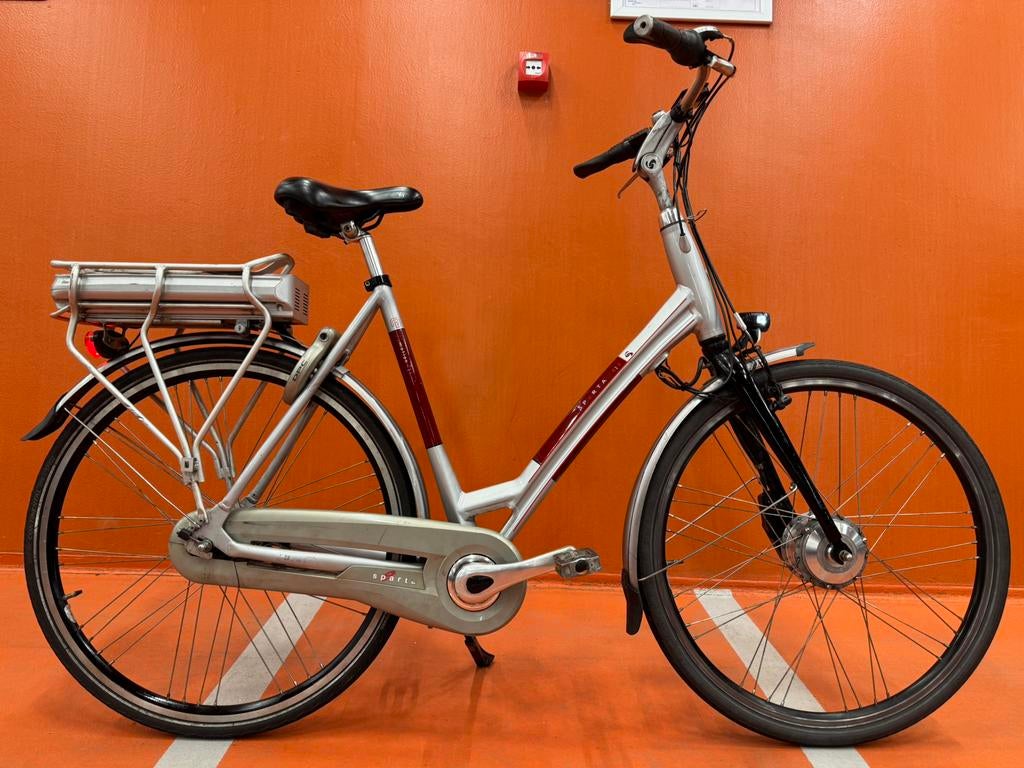 Sparta C3 (nieuw accu) elektrische Damesfiets / luxe v. 61cm, Fietsen en Brommers, Sparta, Versnellingen, Zo goed als nieuw, 56 cm of meer