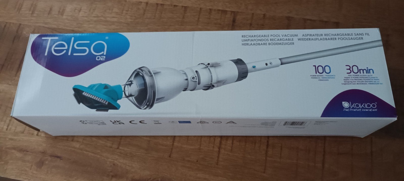 Telsa 02 Oplaadbare Zwembad Bodemzuiger, Tuin en Terras, Ophalen of Verzenden, Nieuw, Overige typen
