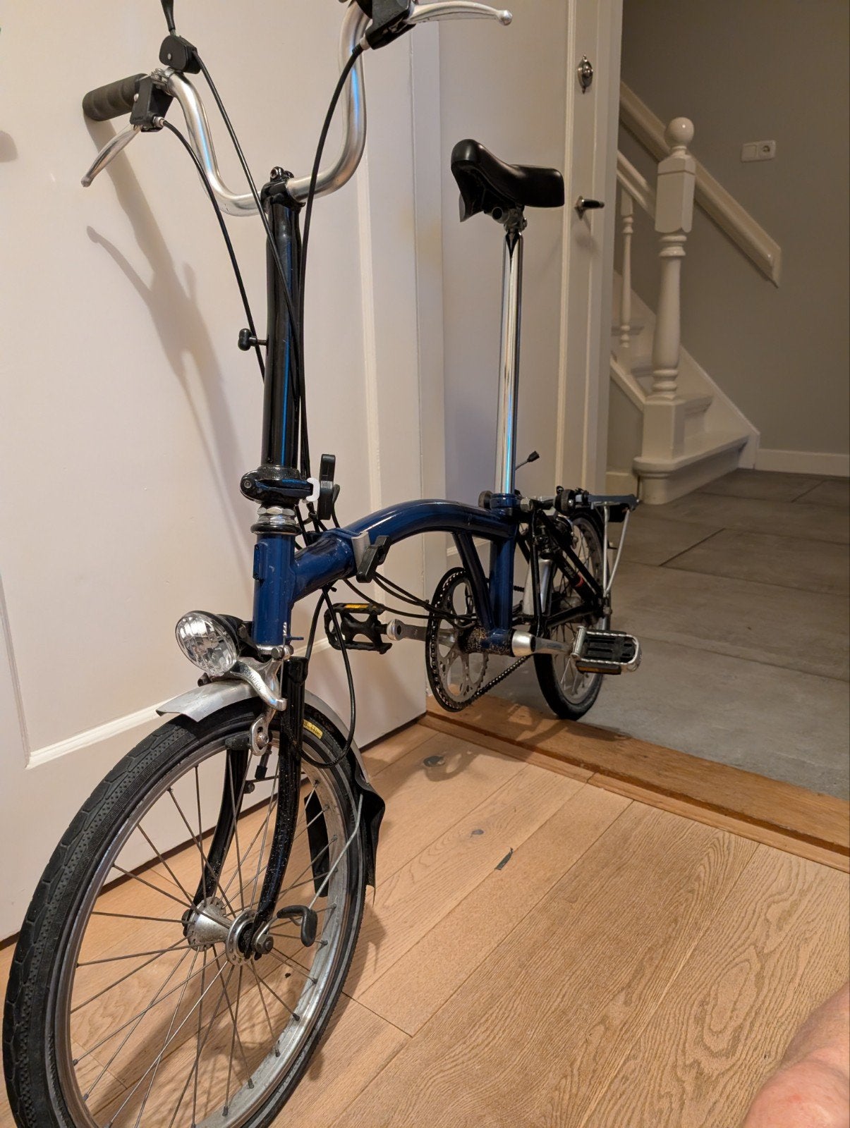 Brompton vouwfiets - Blauw, gebruikt, Fietsen en Brommers, Fietsen | Vouwfietsen, Ophalen